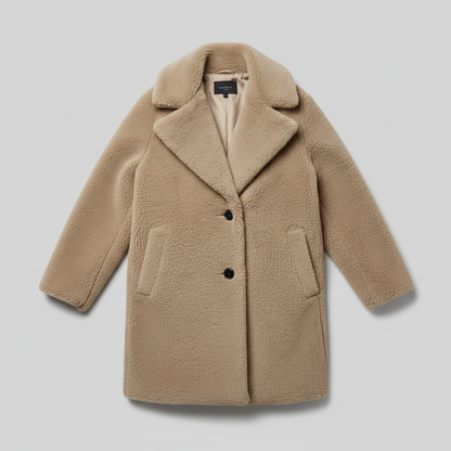 Teddy Coat Rita | Dame Kåpe i Mykt Teddystoff