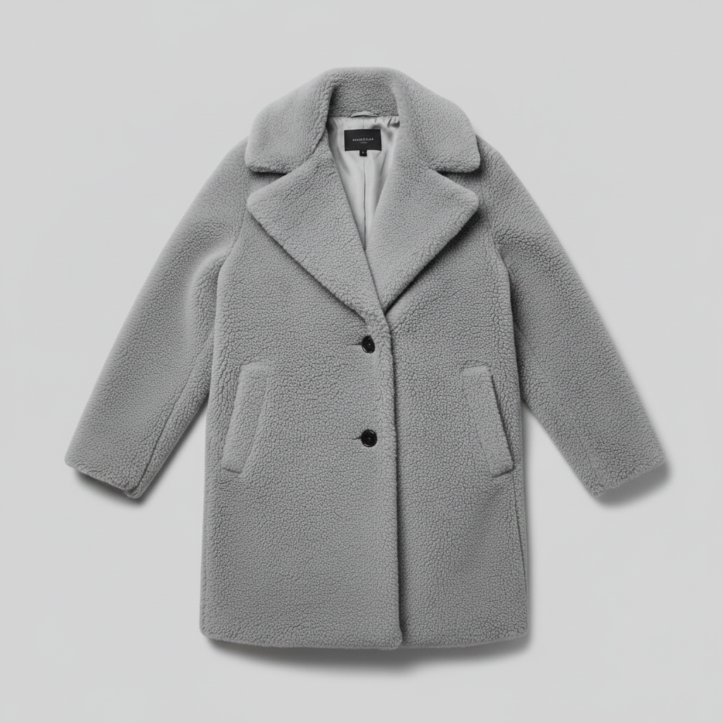 Teddy Coat Rita | Dame Kåpe i Mykt Teddystoff