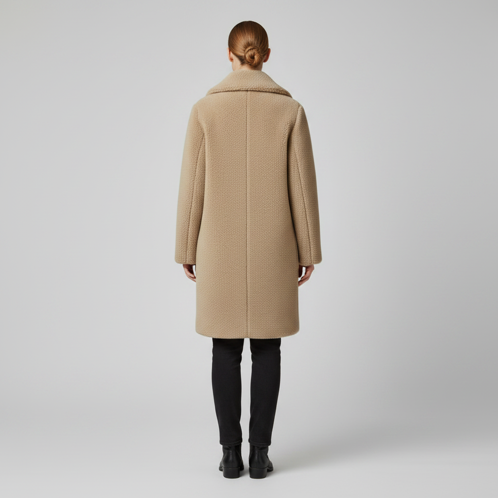Teddy Coat Rita | Dame Kåpe i Mykt Teddystoff
