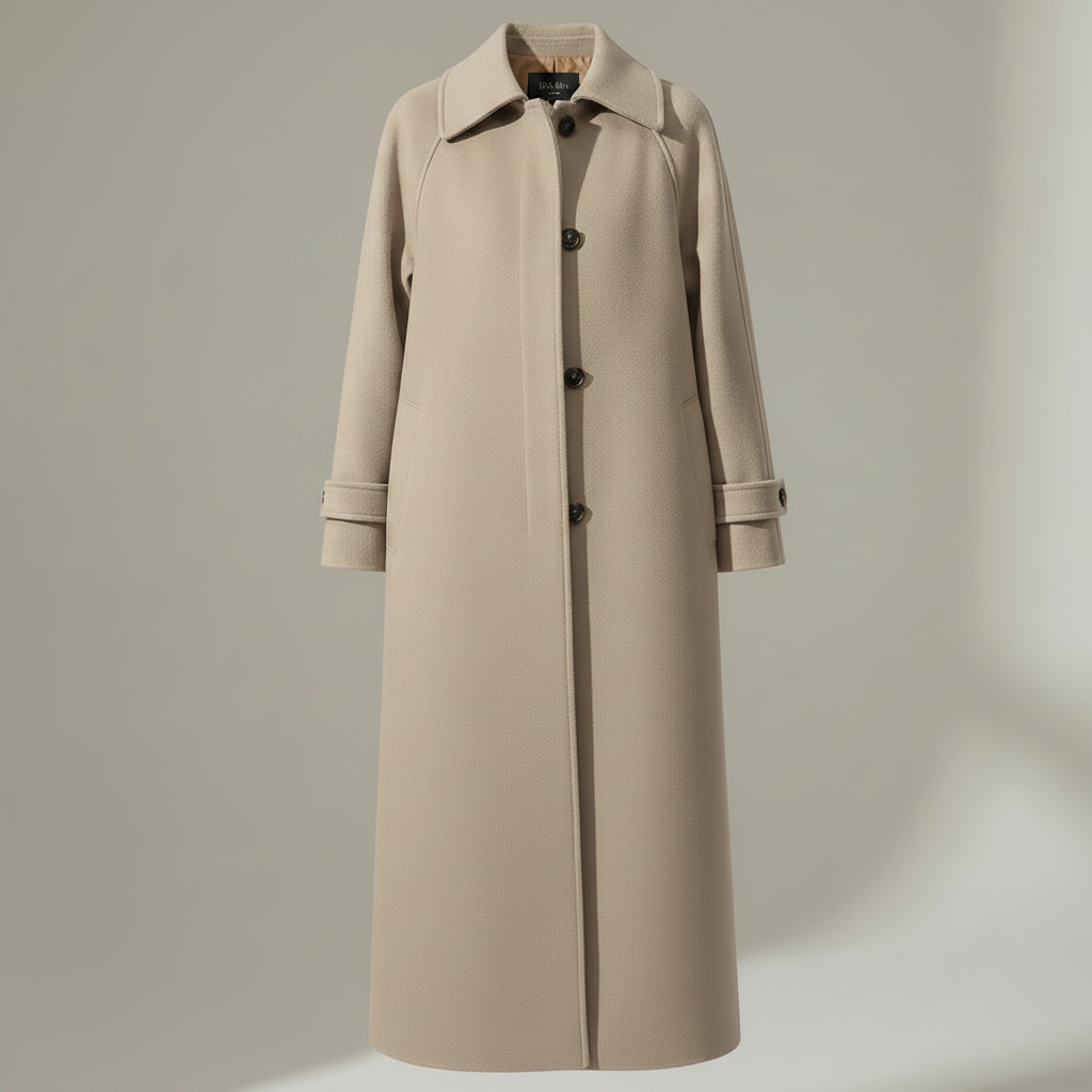 Elegant Lang Kåpe Bridget | Ullkåpe Dame Vinterkåpe