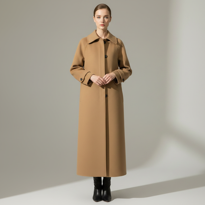 Elegant Lang Kåpe Bridget | Ullkåpe Dame Vinterkåpe