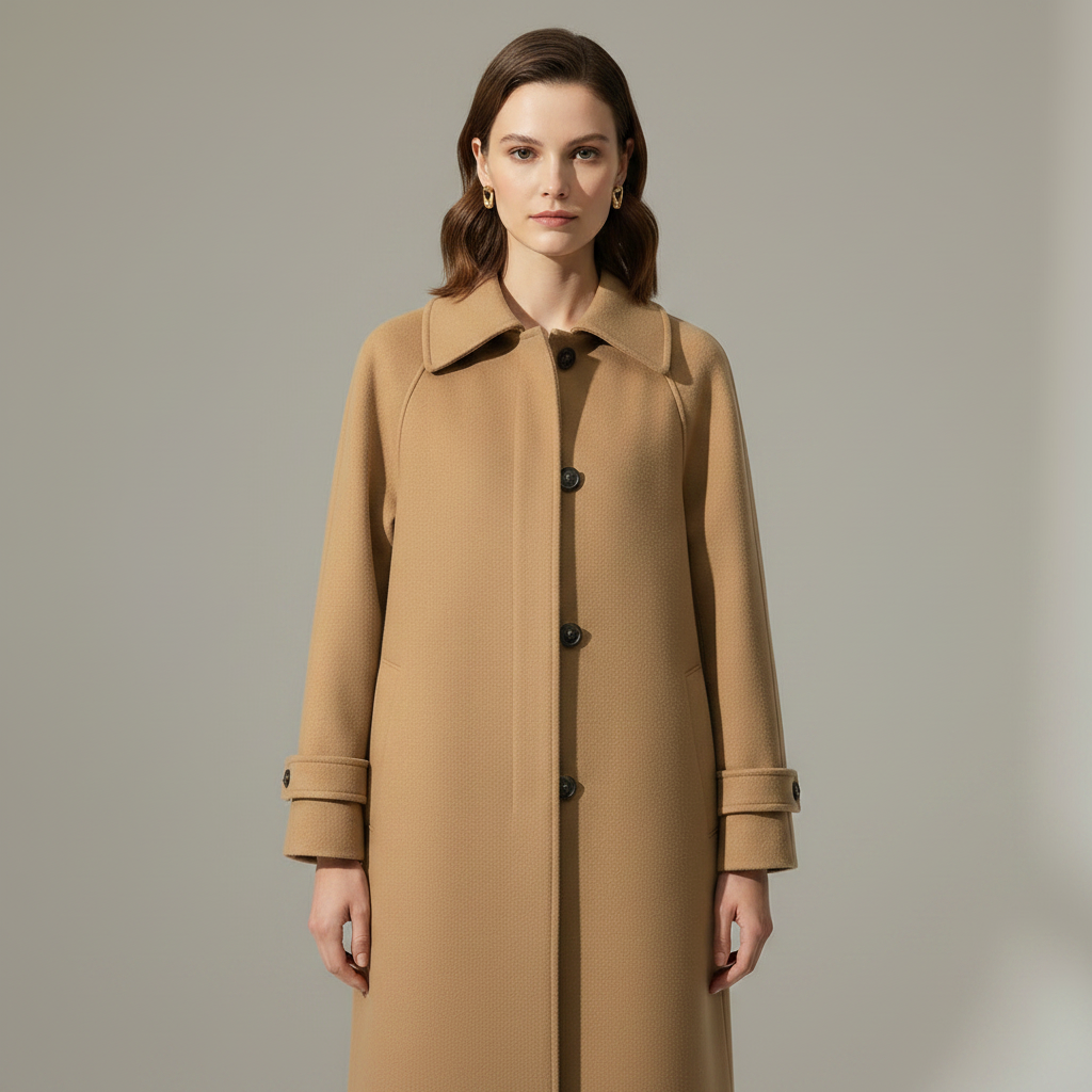 Elegant Lang Kåpe Bridget | Ullkåpe Dame Vinterkåpe