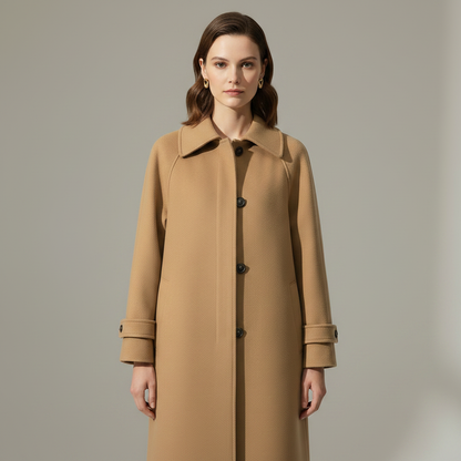 Elegant Lang Kåpe Bridget | Ullkåpe Dame Vinterkåpe