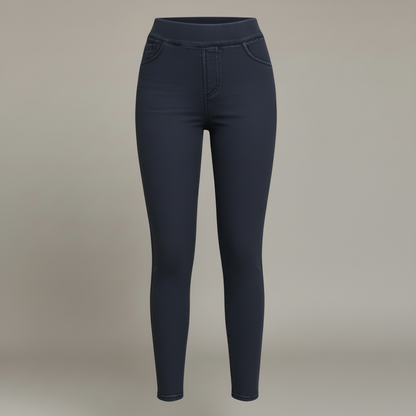 Høy Midje Skinny Jeggings | Bukser Dame
