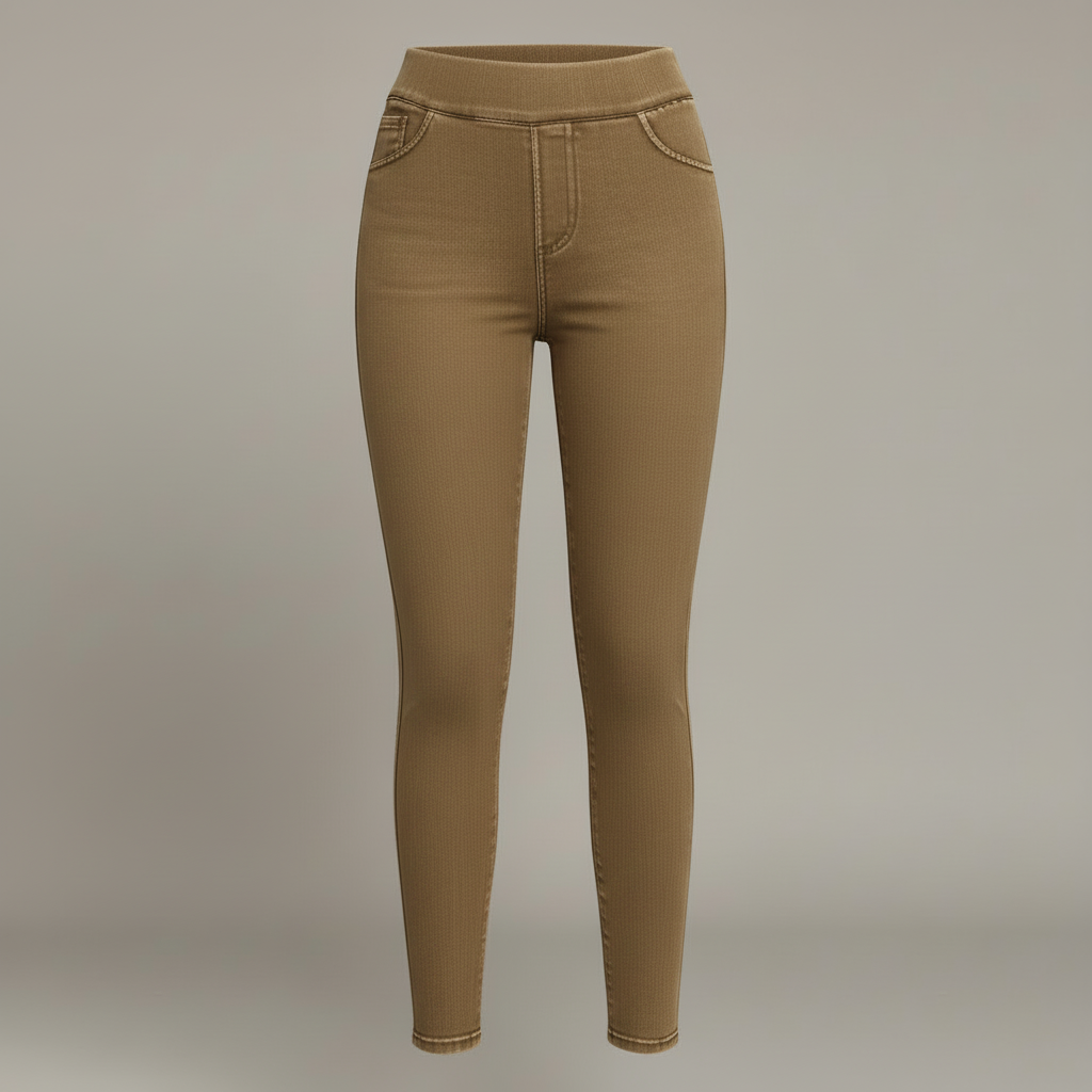 Høy Midje Skinny Jeggings | Bukser Dame