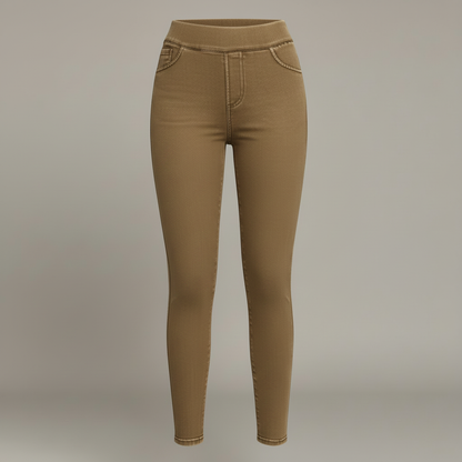 Høy Midje Skinny Jeggings | Bukser Dame