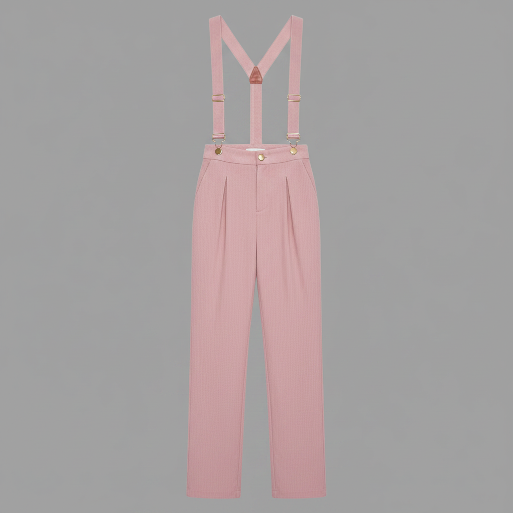 Rosa Cordfløyel Kjeledress | Justerbar og Komfortabel