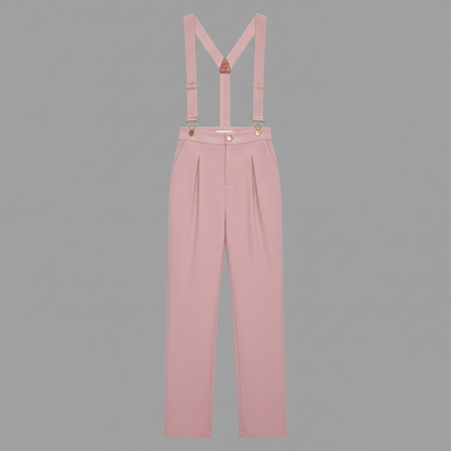 Rosa Cordfløyel Kjeledress | Justerbar og Komfortabel