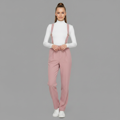 Rosa Cordfløyel Kjeledress | Justerbar og Komfortabel