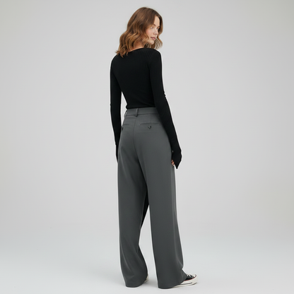 Emma Baggy Bukser Dame | Asymmetrisk Design og Komfort